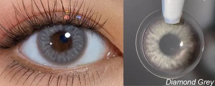 Diamond Grey contact lens