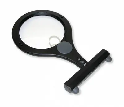 Hand free lighted magnifier w/ bifocal