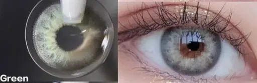 Emerald Green contact lens