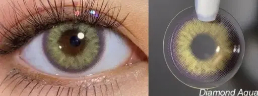 Diamond Aqua contact lens