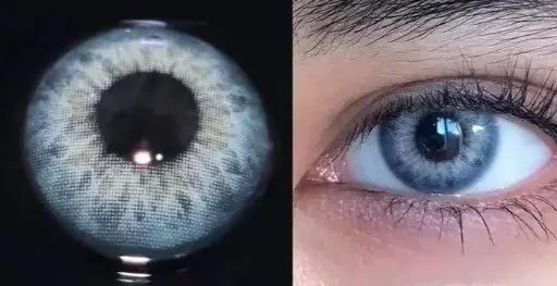 Blizzard blue contact lens